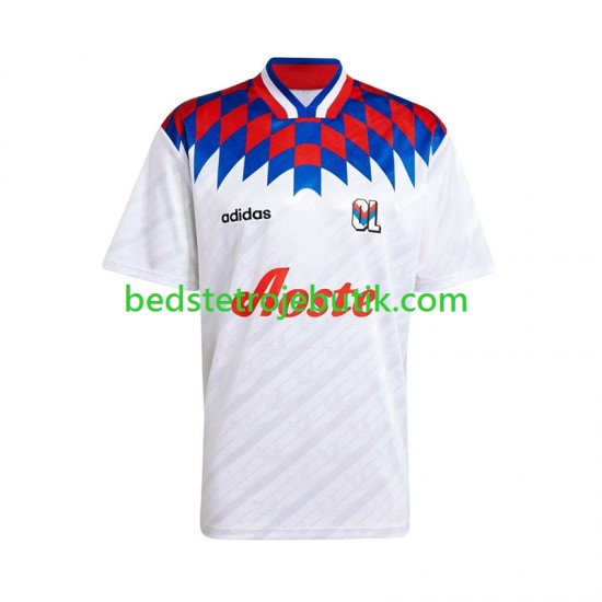Olympique Lyon 1995 1996 Retro Mænd Hjemmebane Fodboldtrøje Kortærmet