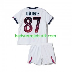 Paris Saint-Germain Joao Neves 87 Børn Udebane Fodboldtrøje 2026-2027 Kortærmet