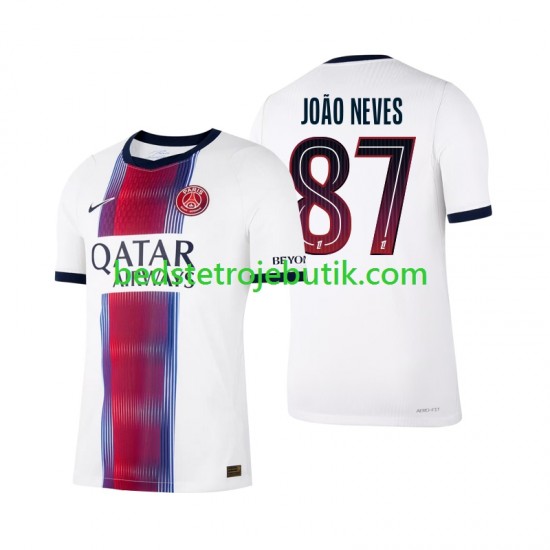 Paris Saint-Germain Joao Neves 87 Mænd Udebane Fodboldtrøje 2026-2027 Kortærmet