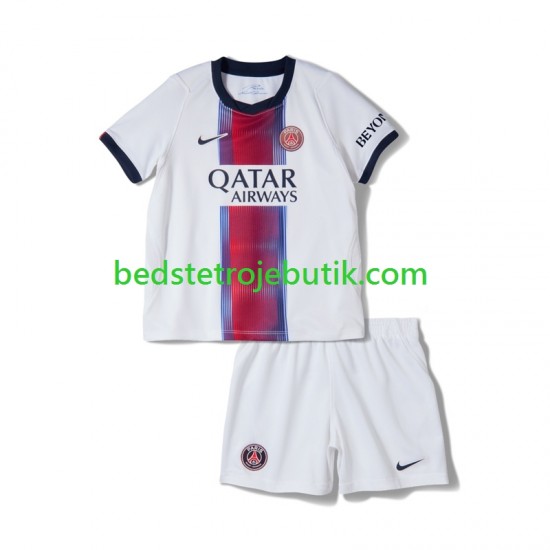 Paris Saint-Germain Børn Udebane Fodboldtrøje 2026-2027 Kortærmet