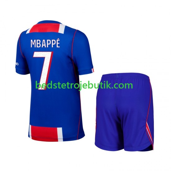 Paris Saint-Germain Mbappé Kylian 7 Børn Hjemmebane Fodboldtrøje 2026-2027 Kortærmet