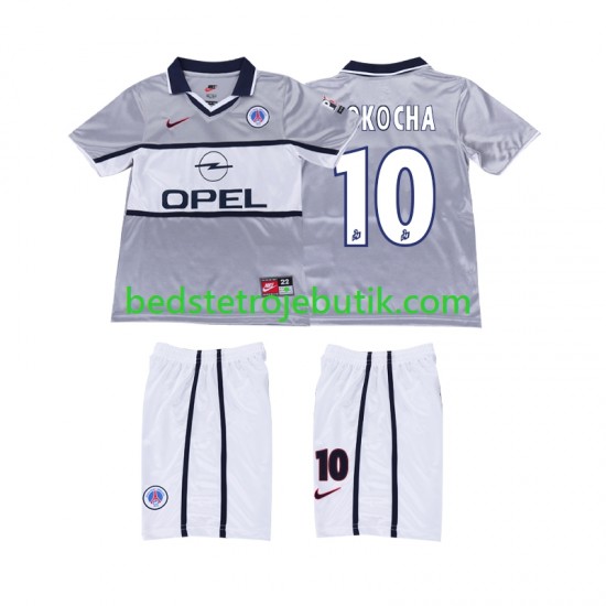 Paris Saint-Germain OKOCHA 10 2000 2001 Retro Børn Udebane Fodboldtrøje Kortærmet