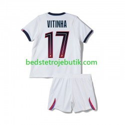 Paris Saint-Germain Vitinha 17 Børn Udebane Fodboldtrøje 2026-2027 Kortærmet