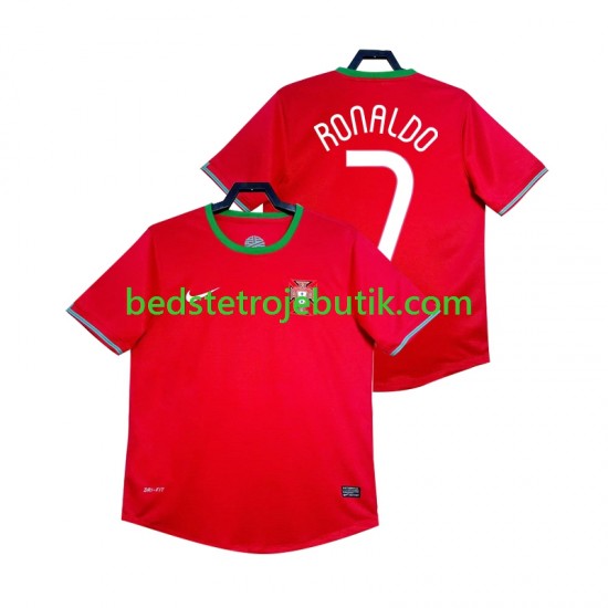 Portugal Cristiano Ronaldo 7 2012 Retro Mænd Hjemmebane Fodboldtrøje Kortærmet