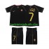 Portugal FIGO 7 Retro Børn Udebane Fodboldtrøje 2006 Kortærmet