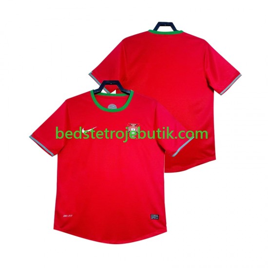 Portugal 2012 Retro Mænd Hjemmebane Fodboldtrøje Kortærmet