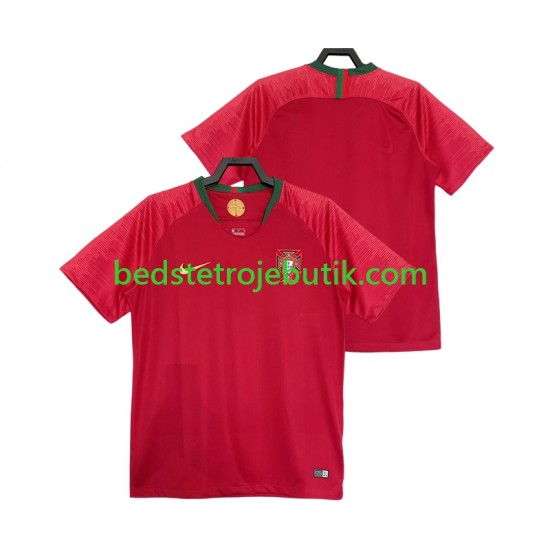Portugal 2018 Retro Mænd Hjemmebane Fodboldtrøje Kortærmet