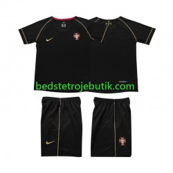 Portugal Retro Børn Udebane Fodboldtrøje 2006 Kortærmet