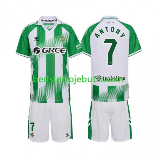 Real Betis Anthoy 7 Børn Hjemmebane Fodboldtrøje 2026-2027 Kortærmet