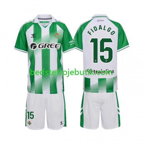 Real Betis Fidalgo 15 Børn Hjemmebane Fodboldtrøje 2026-2027 Kortærmet