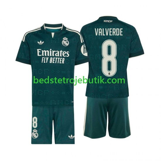 Real Madrid Federico Valverde 8 Børn Udebane Fodboldtrøje 2026-2027 Kortærmet