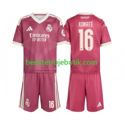 Real Madrid Ibrahima Konate 16 Børn 3. Valg Fodboldtrøje 2026-2027 Kortærmet