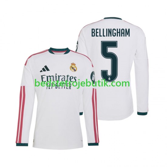 Real Madrid Jude Bellingham 5 Mænd Hjemmebane Fodboldtrøje 2026-2027 Langærmet