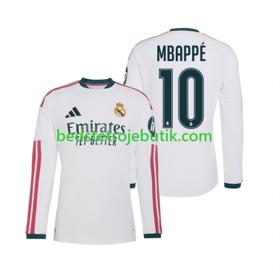 Real Madrid Mbappé Kylian 10 Mænd Hjemmebane Fodboldtrøje 2026-2027 Langærmet