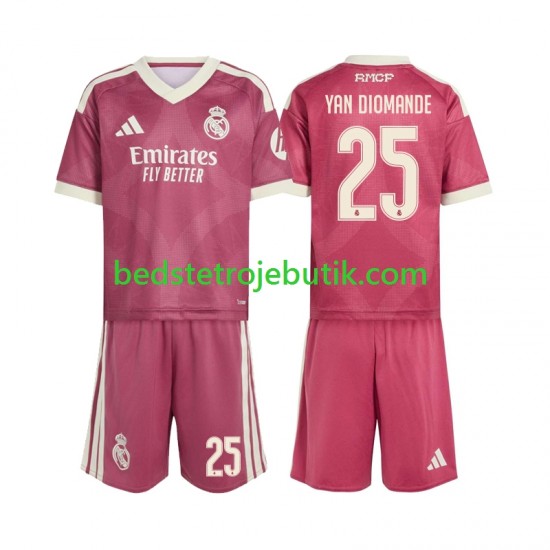 Real Madrid Yan Diomande 25 Børn 3. Valg Fodboldtrøje 2026-2027 Kortærmet