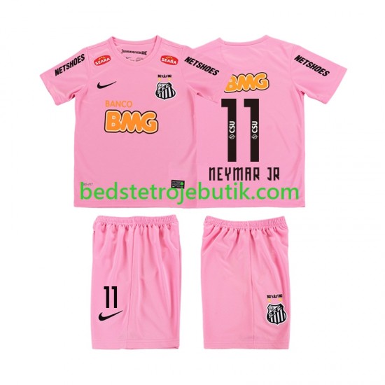 Santos Neymar JR 11 2012 2013 Retro Børn 4. Valg Fodboldtrøje Kortærmet
