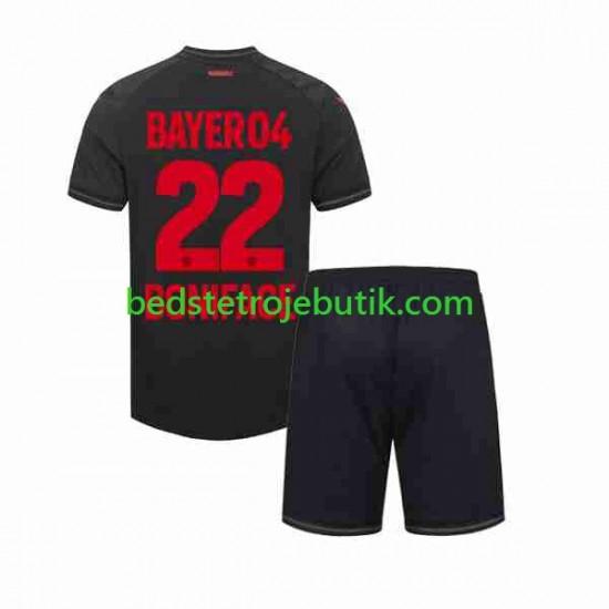 Bayer 04 Leverkusen Victor Boniface 22 Børn Hjemmebane Fodboldtrøje 2023-2024 Kortærmet