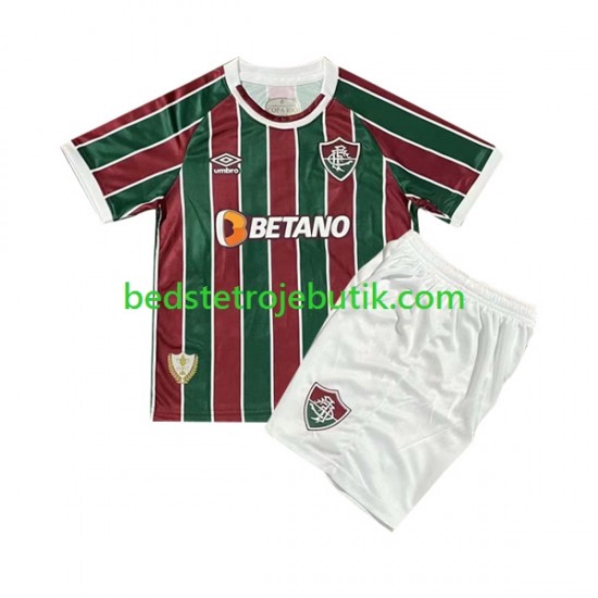 Fluminense Marcelo 12 Børn Hjemmebane Fodboldtrøje 2023-2024 Kortærmet