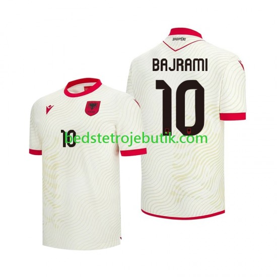 Albanien Nedim Bajrami 10 Mænd Udebane Fodboldtrøje World Cup 2026 Kortærmet