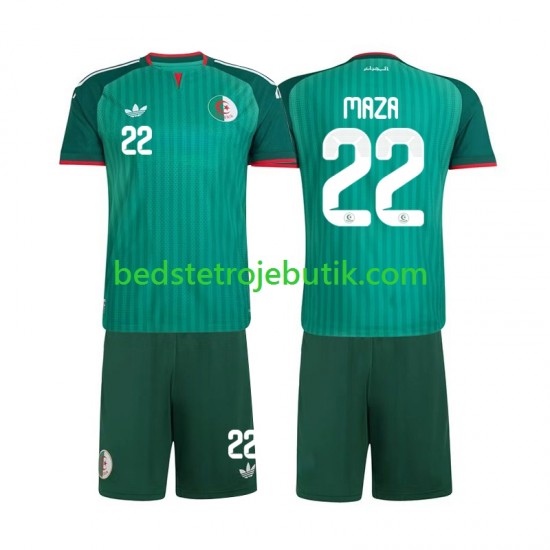 Algeriet Ibrahim Maza 22 Børn Udebane Fodboldtrøje 2026 Kortærmet