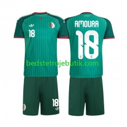 Algeriet Mohamed Amoura 18 Børn Udebane Fodboldtrøje 2026 Kortærmet