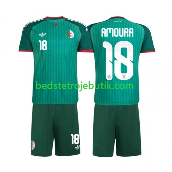 Algeriet Mohamed Amoura 18 Børn Udebane Fodboldtrøje 2026 Kortærmet