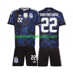 Argentina Franco Mastantuono 22 Børn Udebane Fodboldtrøje World Cup 2026 Kortærmet