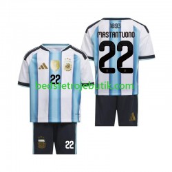 Argentina Franco Mastantuono 22 Børn Hjemmebane Fodboldtrøje World Cup 2026 Kortærmet