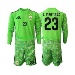 Argentina Emiliano Martinez 23 Målmand Børn 3. Valg Fodboldtrøje World Cup 2026 Langærmet