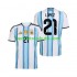 Argentina Jose Manuel Lopez 21 Mænd Hjemmebane Fodboldtrøje World Cup 2026 Kortærmet
