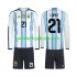 Argentina Jose Manuel Lopez 21 Børn Hjemmebane Fodboldtrøje World Cup 2026 Langærmet