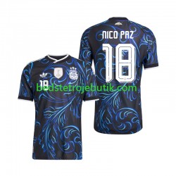 Argentina Nico Paz 18 Mænd Udebane Fodboldtrøje World Cup 2026 Kortærmet