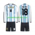Argentina Nico Paz 18 Børn Hjemmebane Fodboldtrøje World Cup 2026 Langærmet