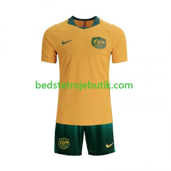 Australien Børn Hjemmebane Fodboldtrøje World Cup 2026 Kortærmet