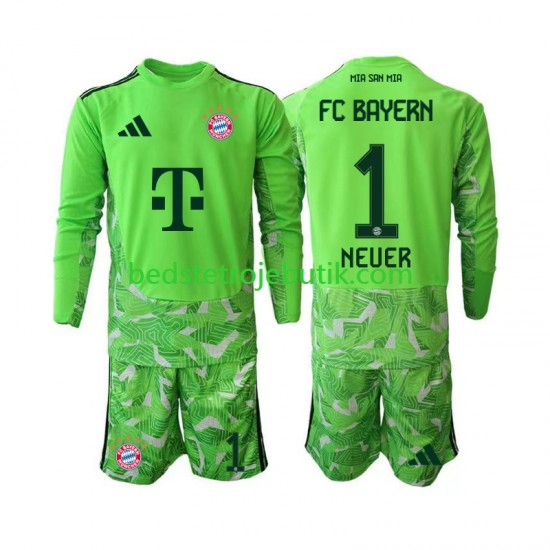 FC Bayern München Manuel Neuer 1 Målmand Børn Hjemmebane Fodboldtrøje 2026-2027 Langærmet