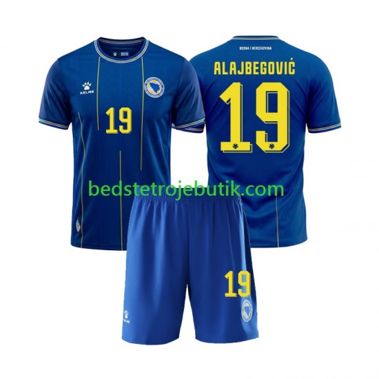 Bosnien Hercegovina Kerim Alajbegovic 19 Børn Hjemmebane Fodboldtrøje World Cup 2026 Kortærmet