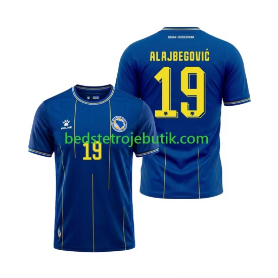 Bosnien Hercegovina Kerim Alajbegovic 19 Mænd Hjemmebane Fodboldtrøje World Cup 2026 Kortærmet
