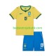 Brasilien Endrick 19 Børn Hjemmebane Fodboldtrøje World Cup 2026 Kortærmet