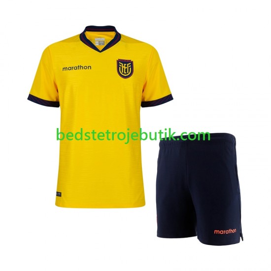 Ecuador Børn Hjemmebane Fodboldtrøje World Cup 2026 Kortærmet