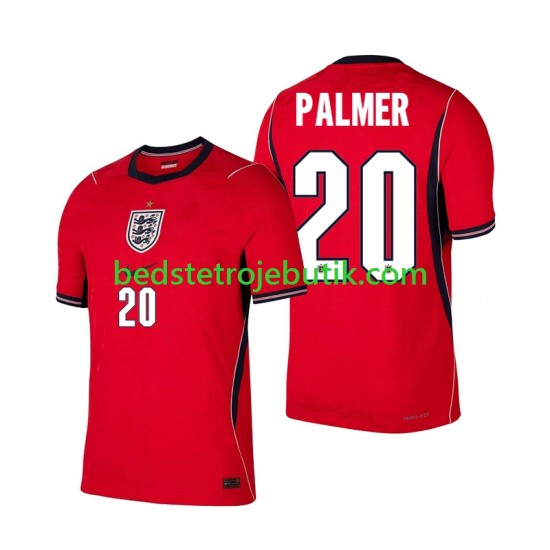 England Cole Palmer 20 Mænd Udebane Fodboldtrøje World Cup 2026 Kortærmet