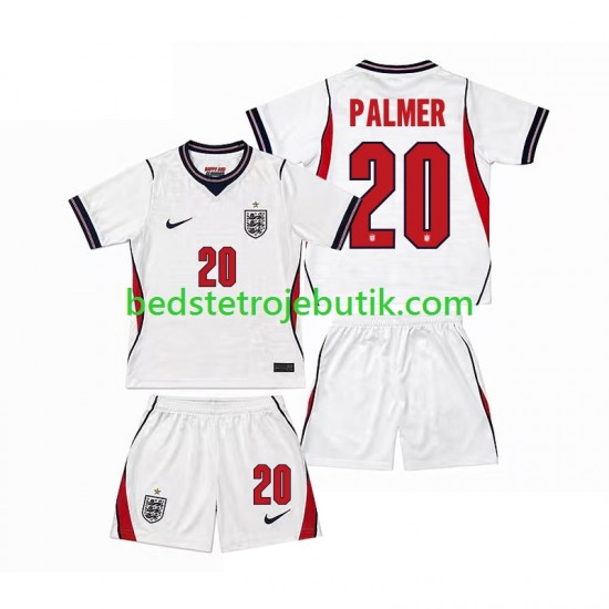 England Cole Palmer 20 Børn Hjemmebane Fodboldtrøje World Cup 2026 Kortærmet