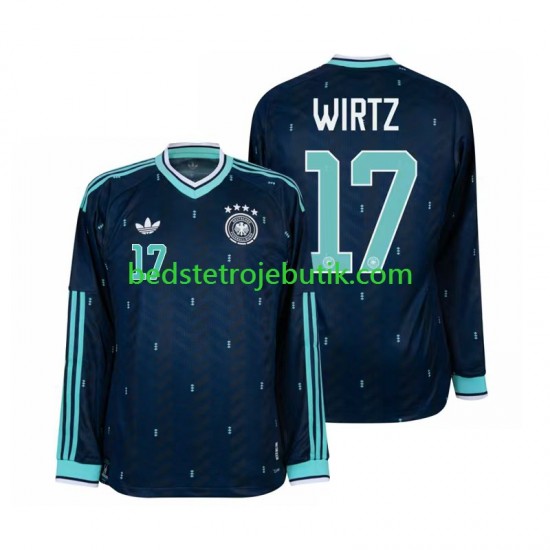 Tyskland Florian Wirtz 17 Mænd Udebane Fodboldtrøje World Cup 2026 Langærmet