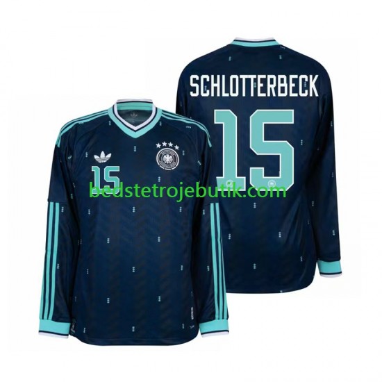 Tyskland Nico Schlotterbeck 15 Mænd Udebane Fodboldtrøje World Cup 2026 Langærmet
