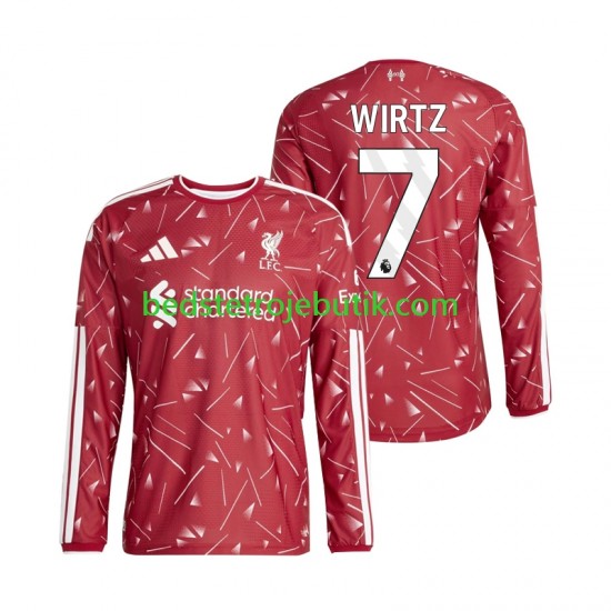 Liverpool Florian Wirtz 7 Mænd Hjemmebane Fodboldtrøje 2026-2027 Langærmet