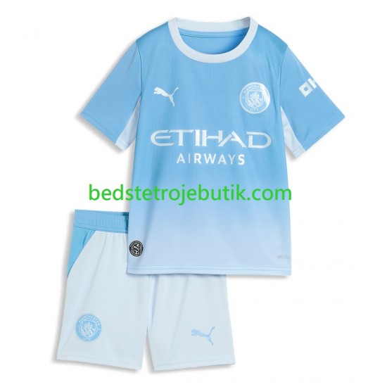 Manchester City Børn Hjemmebane Fodboldtrøje 2026-2027 Kortærmet