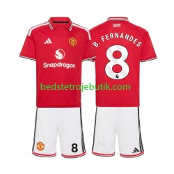 Manchester United Bruno Fernandes 8 Børn Hjemmebane Fodboldtrøje 2026-2027 Kortærmet