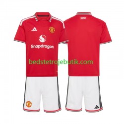 Manchester United Børn Hjemmebane Fodboldtrøje 2026-2027 Kortærmet