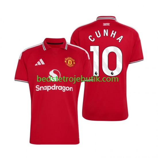 Manchester United Matheus Cunha 10 Mænd Hjemmebane Fodboldtrøje 2026-2027 Kortærmet