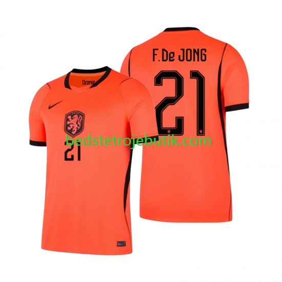Holland Frenkie de Jong 21 Mænd Hjemmebane Fodboldtrøje World Cup 2026 Kortærmet