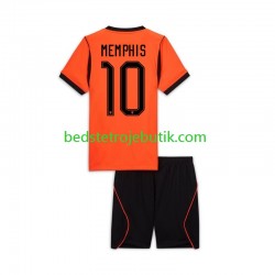 Holland Memphis Depay 10 Børn Hjemmebane Fodboldtrøje World Cup 2026 Kortærmet